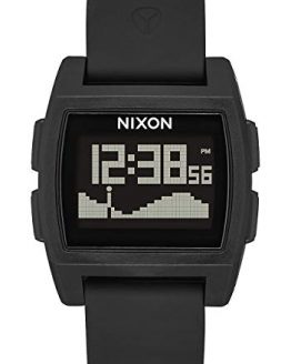 NIXON Base Tide A1108 - Rasta - 104M Water Resistant Men's Digital Surf Watch (38 mm Watch Face, 26 mm Pu/Rubber/Silicone Band)
