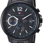 Tommy Hilfiger Men's Quartz Watch with Stainless-Steel Strap, Black, 19.1 (Model: 1791529)