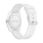 Hugo Men's #Play Quartz TR90 and Rubber Strap Casual Watch, Color: White