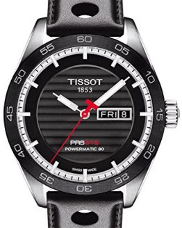 Tissot PRS Powermatic 80 Mens Automatic Watch - Analog Black Face