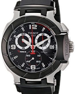 Tissot Men's T-Race Black Chronograph Dial Watch