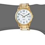 Timex Men's Easy Reader Gold-Tone/White Stainless Steel Bracelet Watch