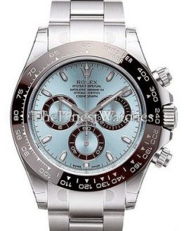 Rolex Oyster Perpetual Cosmograph Daytona Ice Blue Dial Automatic Mens Chronograph Watch 116506