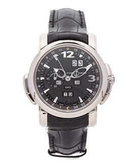 Ulysse Nardin GMT Perpetual Mechanical (Automatic) Black Dial Mens Watch 320-60/62 (Certified Pre-Owned)