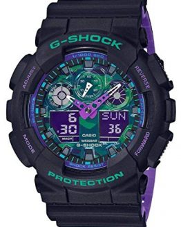 Casio G-Shock GA100BL-1A Black and Purple Resin Watch