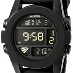 NIXON Unit A197 - Black - 100m Water Resistant Men's Digital Sport Watch (44mm Watch Face, 24mm Pu/Rubber/Silicone Band)