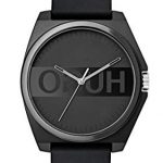 Hugo Men's #Play Quartz TR90 and Rubber Strap Casual Watch, Color: Black (Model: 1520006)