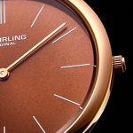 Stuhrling Original Men's Classic Ascot Ultra-Thin Watch with Croco-Embossed Band