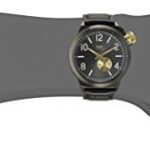 Vestal Unisex Canteen Leather Analog Display Quartz Black Watch