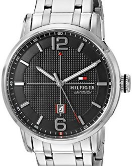 Tommy Hilfiger Men's 1791215 Analog Display Japanese Quartz Silver Watch