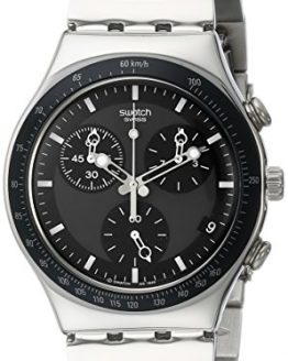 Swatch Men's YCS410GX Windfall Chronograph Silver-Tone Bracelet Watch