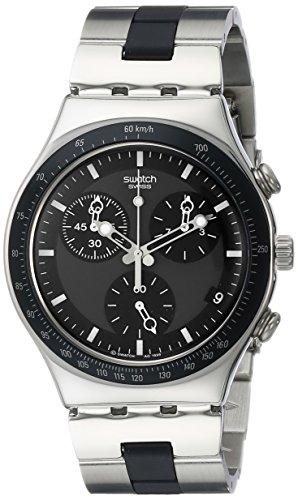 Swatch Men's YCS410GX Windfall Chronograph Silver-Tone Bracelet Watch