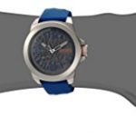 HUGO BOSS Orange Men's Quartz Stainless Steel and Leather Casual Watch, Color Blue