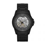 Unveil the Movement: Relic Cameron Automatic Skeleton Watch – 42 mm Black IP