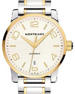Montblanc Timewalker Date Automatic Men's Steel Yellow Gold Swiss Watch 106502