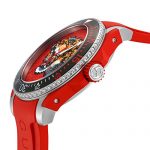 Gucci Dive Red Dial Red Rubber Men's Watch