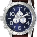Nixon Men's '51-30 Chrono' Quartz Stainless Steel and Leather Watch, Color:Brown (Model: A124-2301-00)