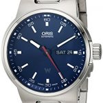 Oris Men's 'Williams F1' Swiss Automatic Stainless Steel Watch, Color:Silver-Toned (Model: 73577164155MB)