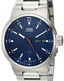 Oris Men's 'Williams F1' Swiss Automatic Stainless Steel Watch, Color:Silver-Toned (Model: 73577164155MB)
