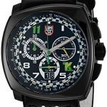 Luminox Men's 1142 Tony Kanaan Limited Edition Analog Swiss Quartz Black Leather Watch