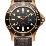 Glycine Men's GL0243 Combat Sub 48 Bronze Automatic 48mm Black Dial Watch
