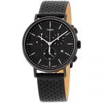 Timex Unisex Fairfield Chrono Leather Black/Black One Size