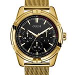 GUESS Men's Quartz Watch with Stainless-Steel Strap, Gold, 22 (Model: U0965G2)