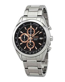 Seiko Mens Chronograph Quartz Watch with Stainless Steel Strap SSB199P1