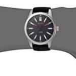 HUGO BOSS Men's Dublin Stainless Steel Quartz Watch with Rubber Strap, Black