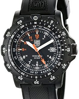Luminox Men's 8822.MI Recon Pointman Black, Rubber Band, With Multi Color Accents Watch