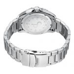 Stuhrling Original Men's Prestige Swiss Regatta Captain Quartz Diver Date Silver Dial Watch