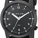 Rip Curl Men's 'Cambridge' Quartz Plastic and Silicone Sport Watch, Color:Black (Model: A3088-BLK)