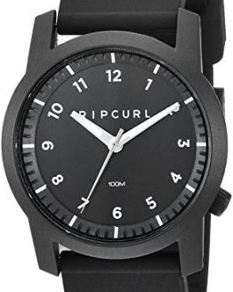 Rip Curl Men's 'Cambridge' Quartz Plastic and Silicone Sport Watch, Color:Black (Model: A3088-BLK)