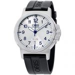 Oris BC3 Silver Dial Silicone Strap Men's Watch 73576414161RS