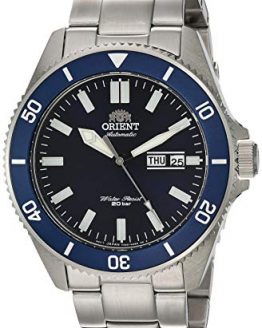 Orient Men's Kano Japanese-Automatic Diving Watch with Stainless-Steel Strap, Silver, 21 (Model: RA-AA0009L19A)