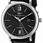 IWC Men's IW356502 Portofino Automatic Black Dial Watch
