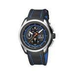 Luminox Men's Space Xcor Auto Chrono Black Leather Carbon Fiber Dial Black Ti. Watch
