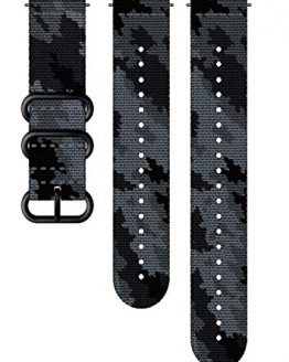 Suunto Watch Strap, 24mm, Textile, Concrete Black- Explore