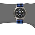 Timex Men's Expedition Scout Blue Buffalo Check Nylon Strap Watch
