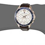 Tommy Hilfiger Men's Sophisticated Sport Watch with Brown Leather Band
