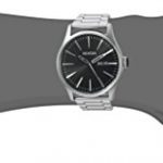 Nixon Men's Sentry SS Japanese-Quartz Watch with Stainless-Steel Strap, Silver