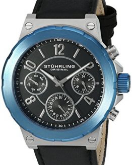 Stuhrling Original Men's 701.02 Leisure Gen X Sirocco Quartz Day and Date Blue Watch