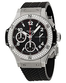 Hublot Big Bang Black Dial Automatic Black Rubber Mens Watch 342SX130RX114