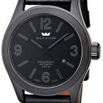 Glycine Men's 3874-999-LB9B "Incursore" Stainless Steel Automatic Watch with Black Leather band