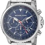 Michael Kors Men's Theroux Analog-Quartz Watch with Stainless-Steel Strap, Silver, 20.8 (Model: MK8641)