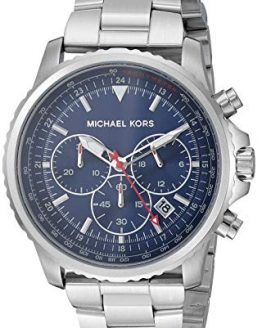 Michael Kors Men's Theroux Analog-Quartz Watch with Stainless-Steel Strap, Silver, 20.8 (Model: MK8641)