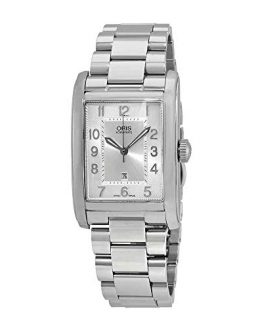 Oris Rectangular Silver Dial Stainless Steel Men's Watch 561-7693-4061MB