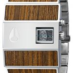 Nixon A028439 rotolog black dial stainless steel bracelet men watch NEW, Teak