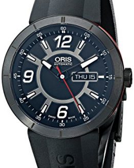 Oris Men's 73576514764RS TT1 diver Analog Display Swiss Automatic Black Watch