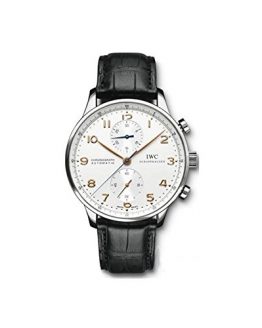 IWC Men's (IW371445) Portugieser Chronograph Automatic Watch, Black